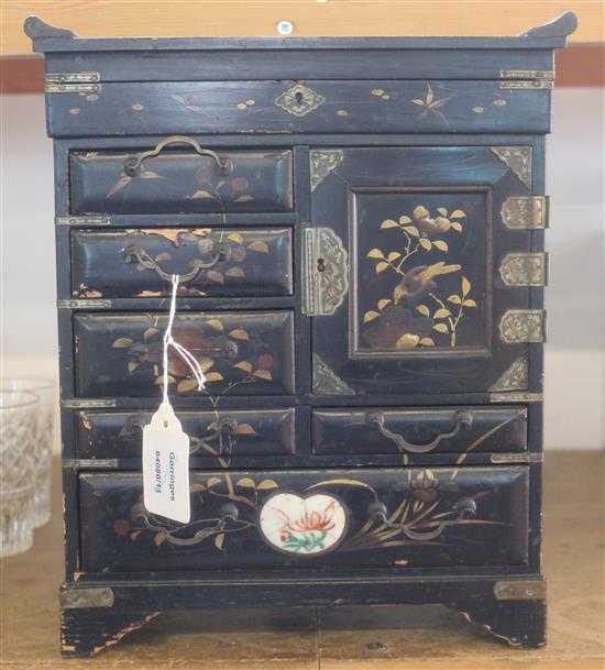 Japanese lacquered table cabinet